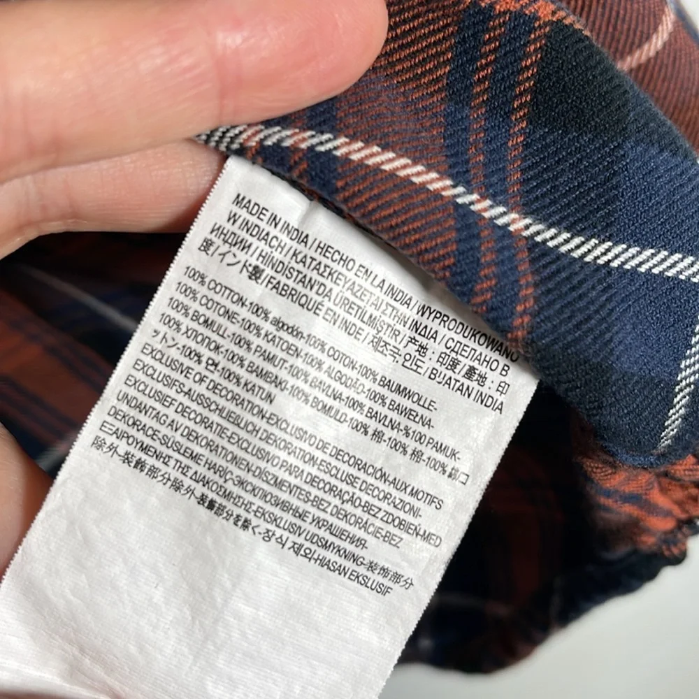 VANS Sycamore Flannel Long Sleeve Shirt, Dress Blue Sequoia, Size Large, Stylish - Picture 11 of 15